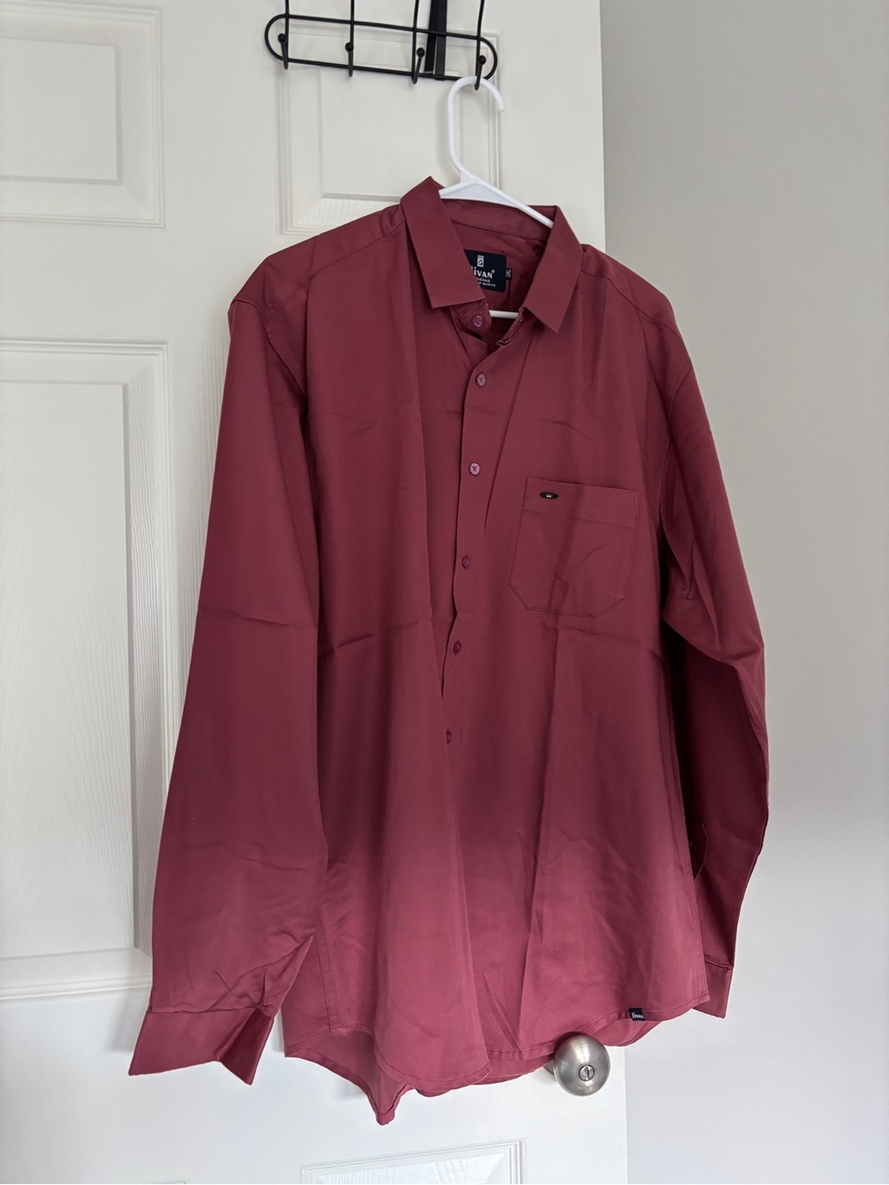 Brand New Jivan Premium Men’s Dusty Rose Formal Dress Shirt XXL